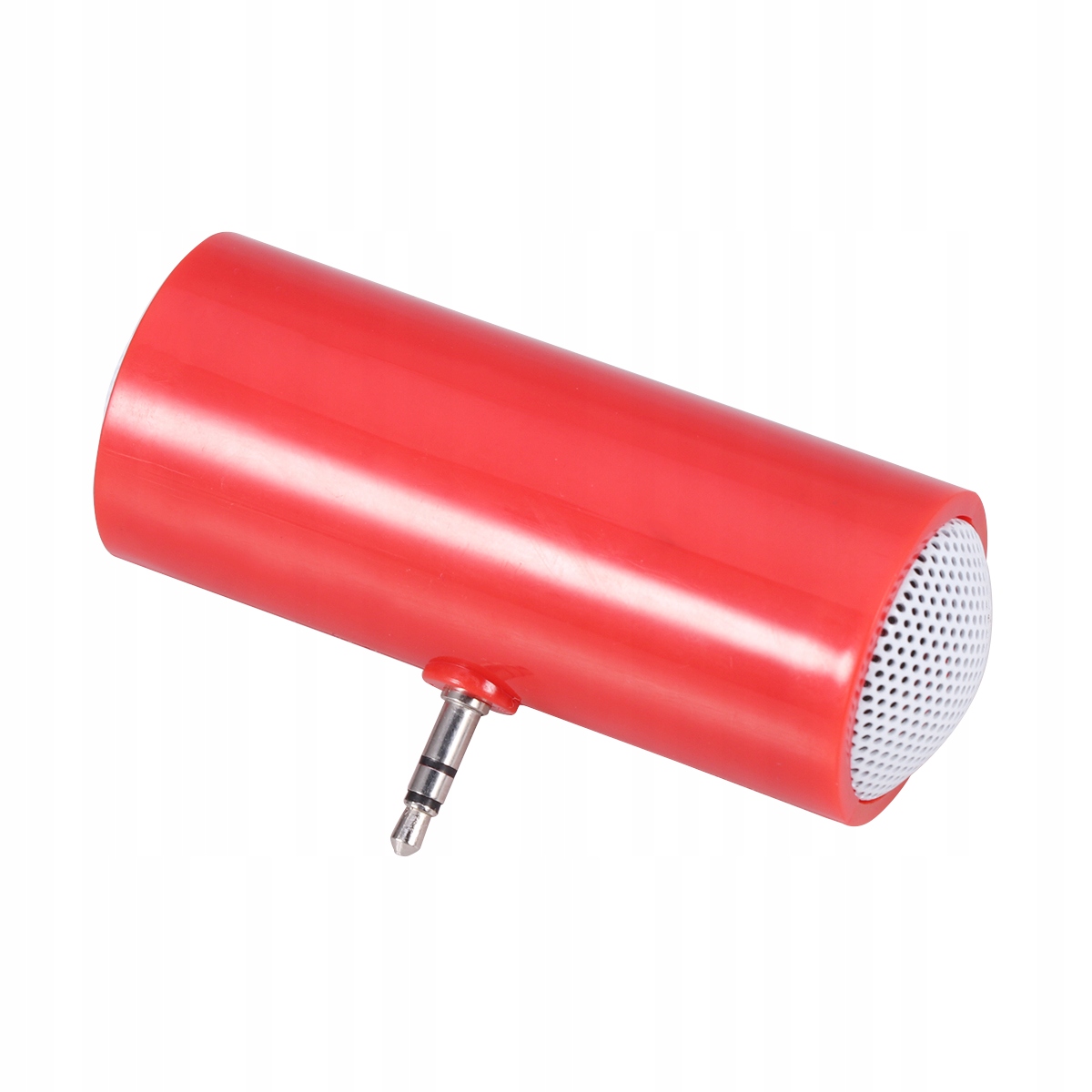 MINI PRZENOŚNY GŁOŚNIK NA TELEFON I TABLETA CZERWONY WTYCZKA JACK