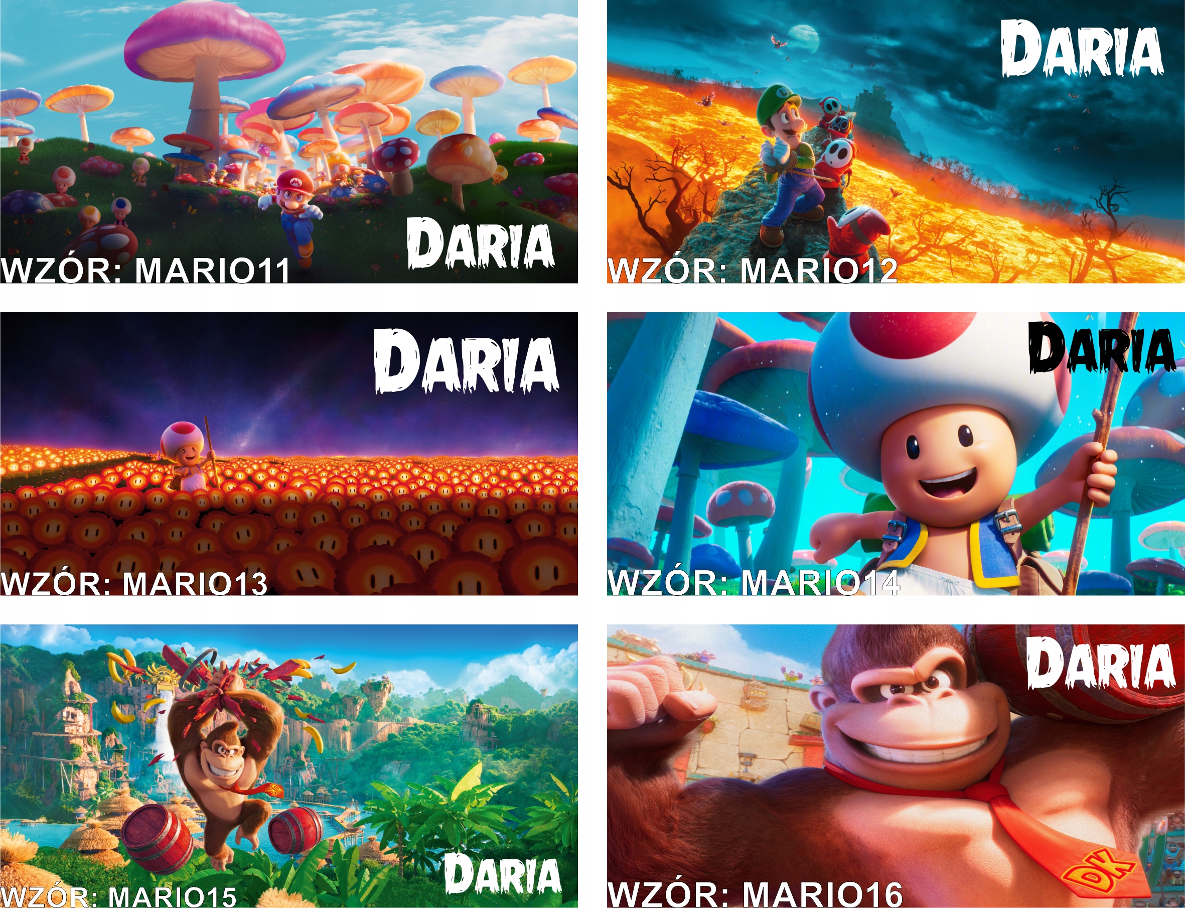 SUPER MARIO BROS kubek z dowolnym napisem! Różne wzory Pojemność 330 ml