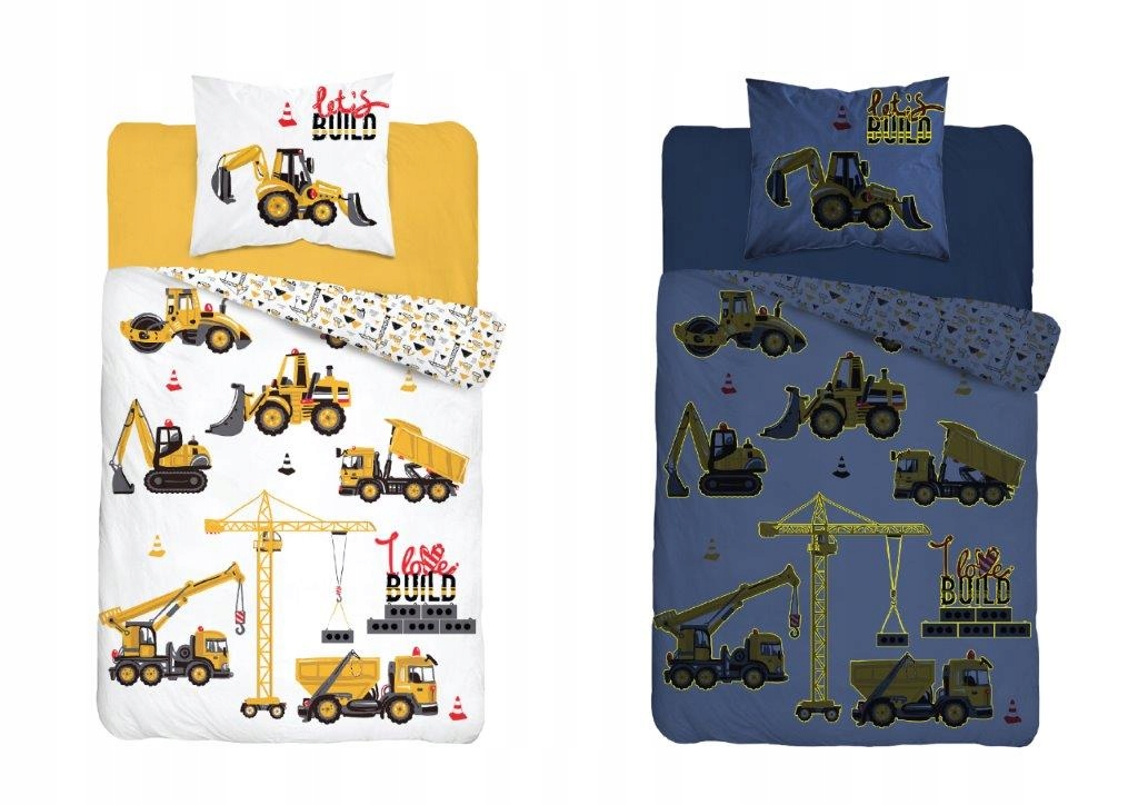 

160X200 Pościel Bawełna Koparka Dźwig 3632 DD