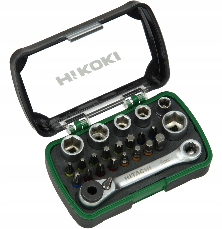 HIKOKI ZESTAW BITÓW 750362 HITACHI KOMPLET KOŃCÓWEK DO WKRĘTARKI BITY BIT