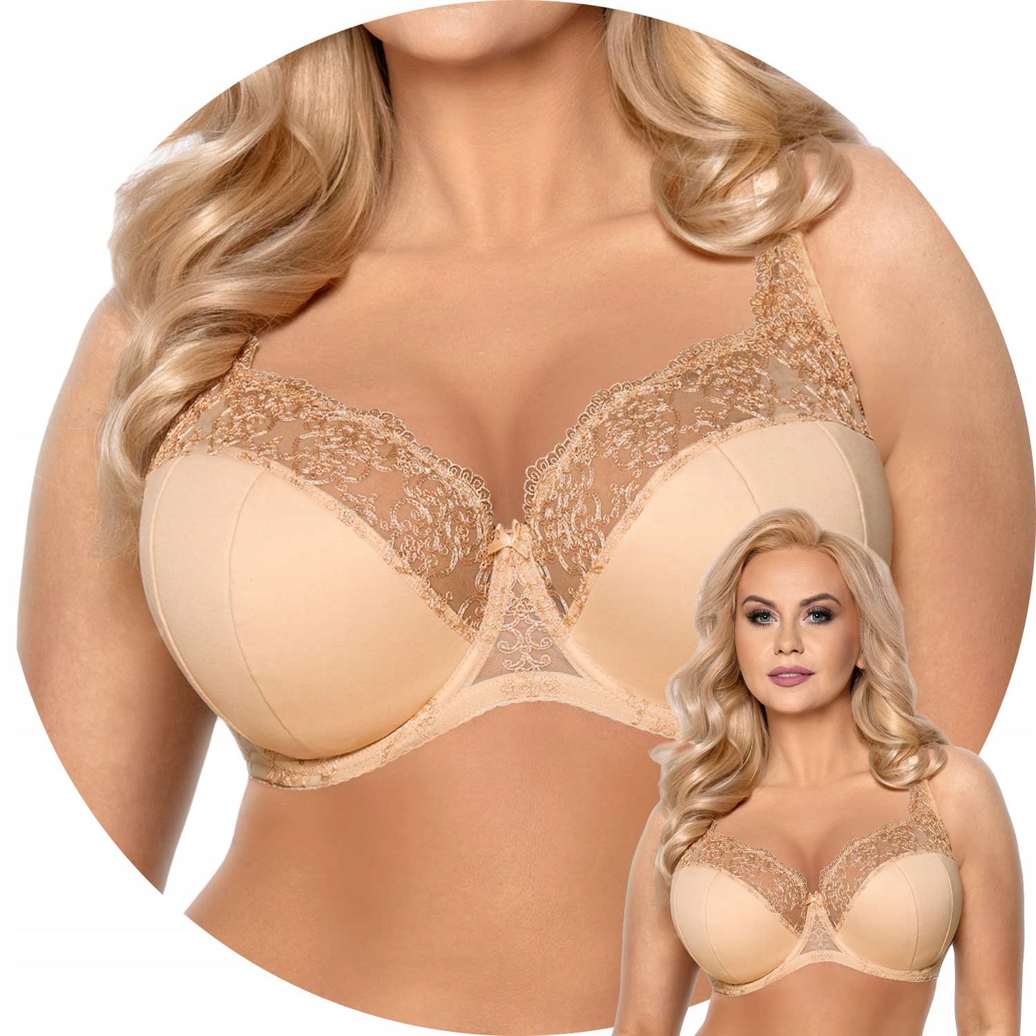 Biustonosz Semi Soft Vena VB-355 Maxi beżowy 105D