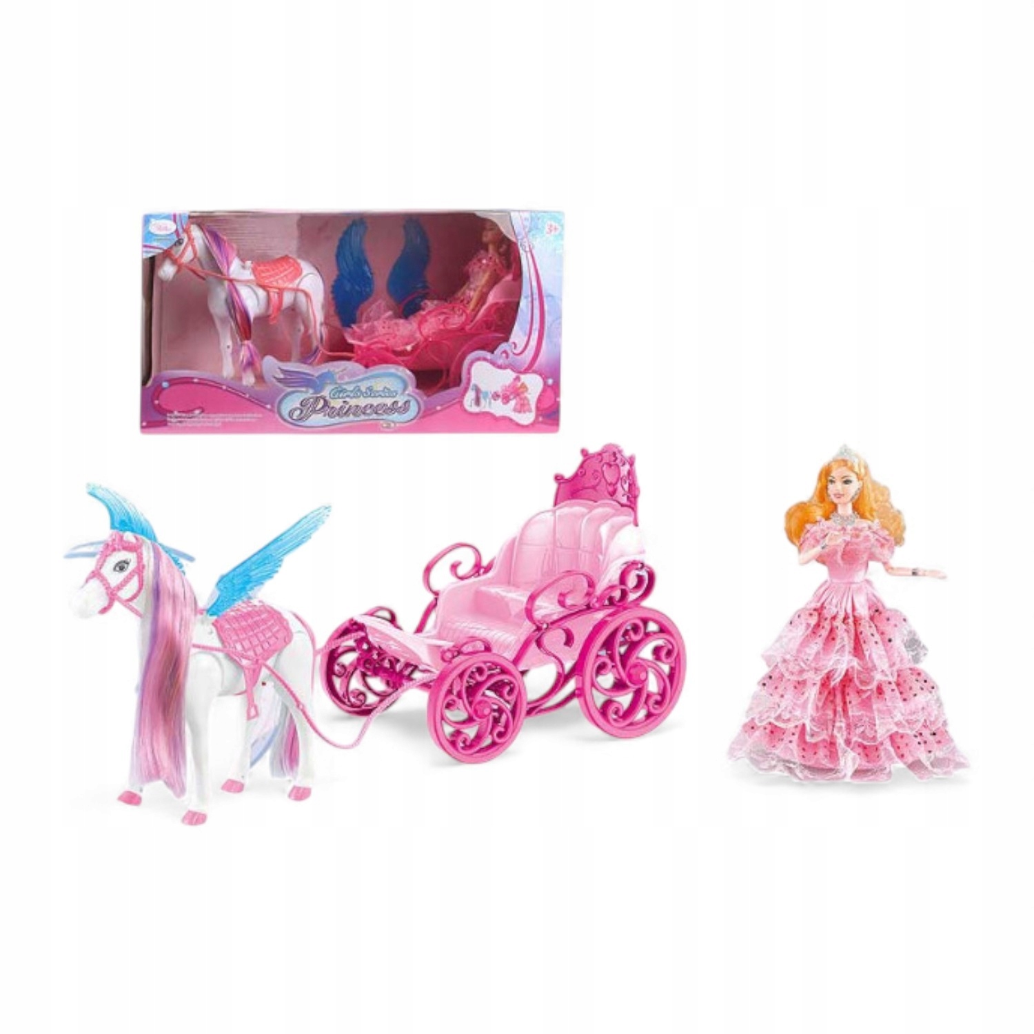 480643 Zestaw Lalka Karoca Z Koniem 53 CM Bigtoys