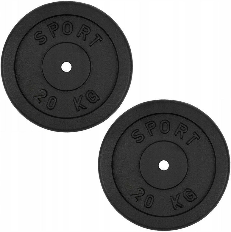 

Obciążenie żeliwne 2x20kg talerz zestaw 40kg