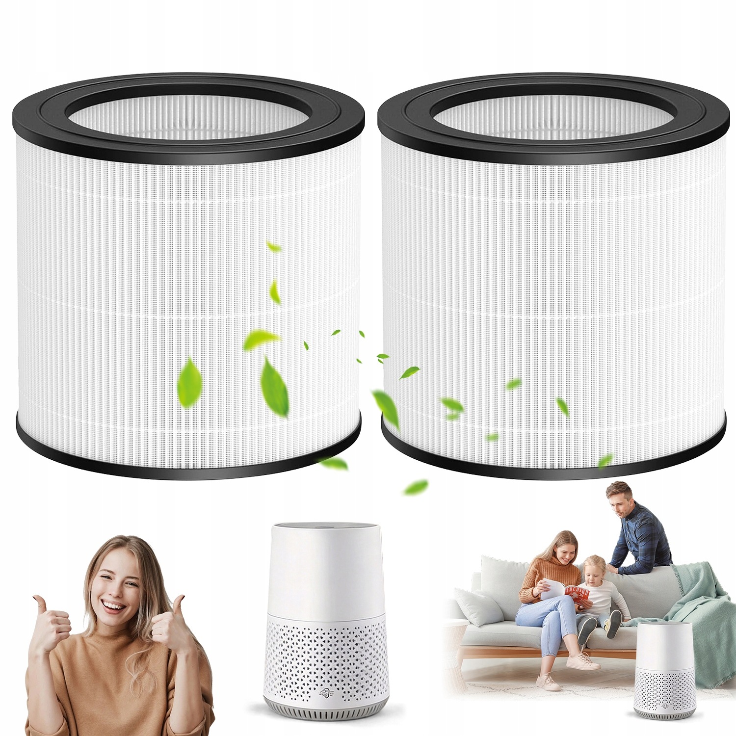 2x FY0611/30 Náhradní filtr pro čističky vzduchu AC0650/10 a AC0651/10