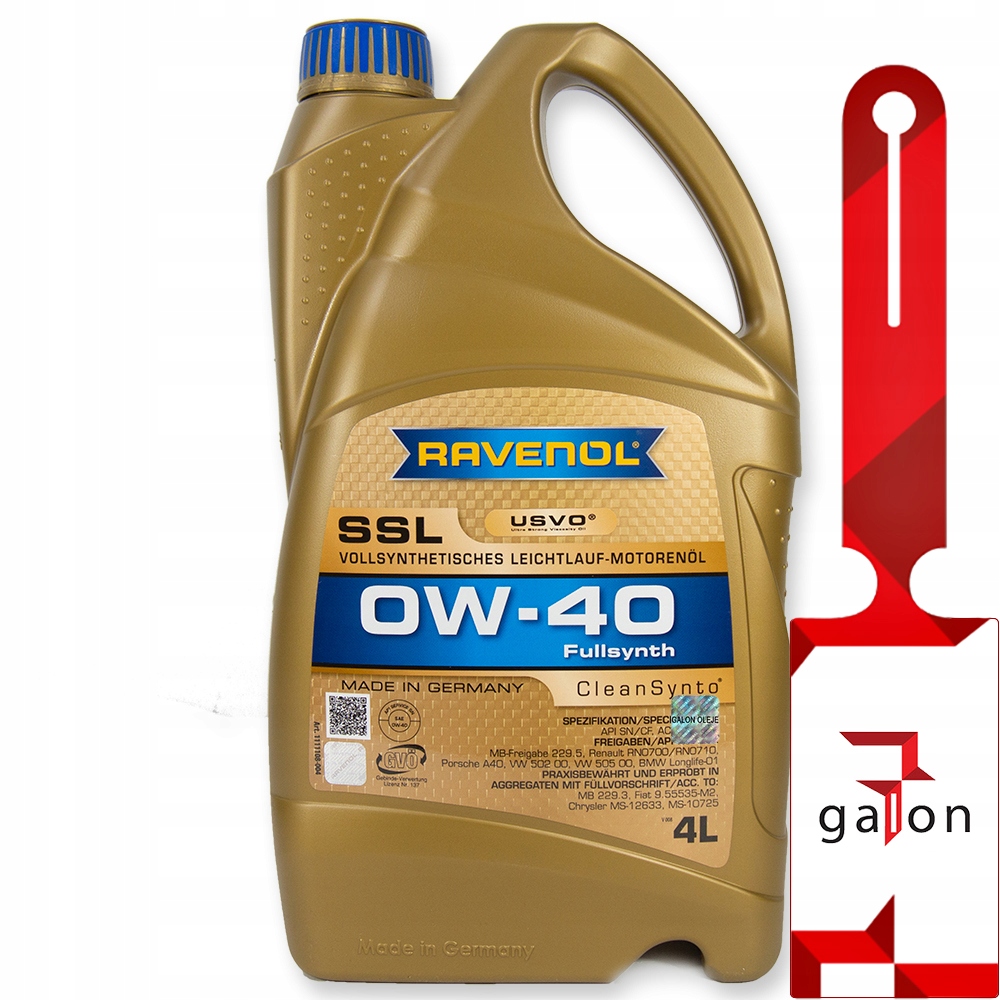

Ravenol Ssl 0W40 CleanSynto Usvo 4L