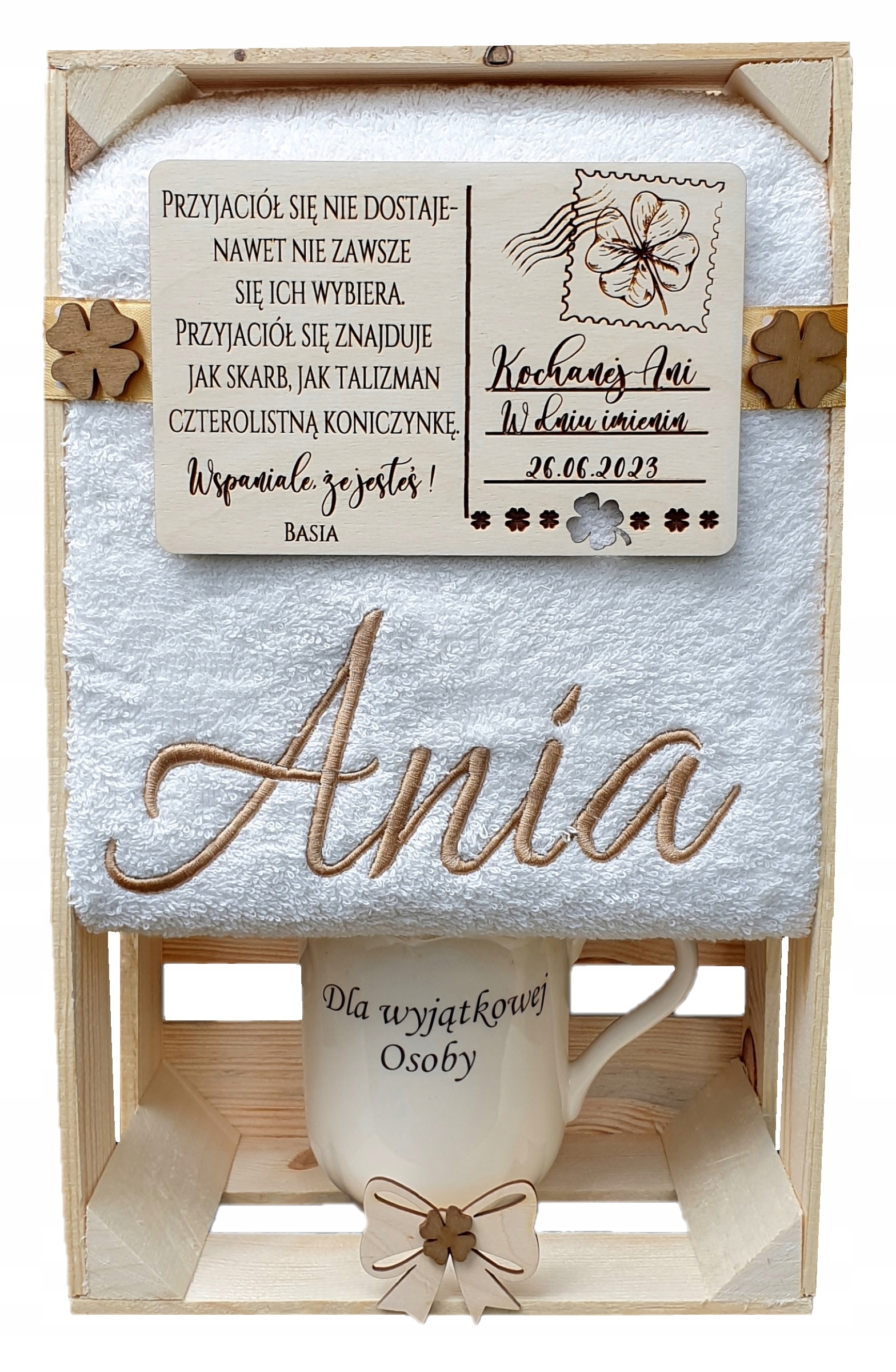 

Ręcznik, Imię, Kubek, Na Urodziny Imieniny