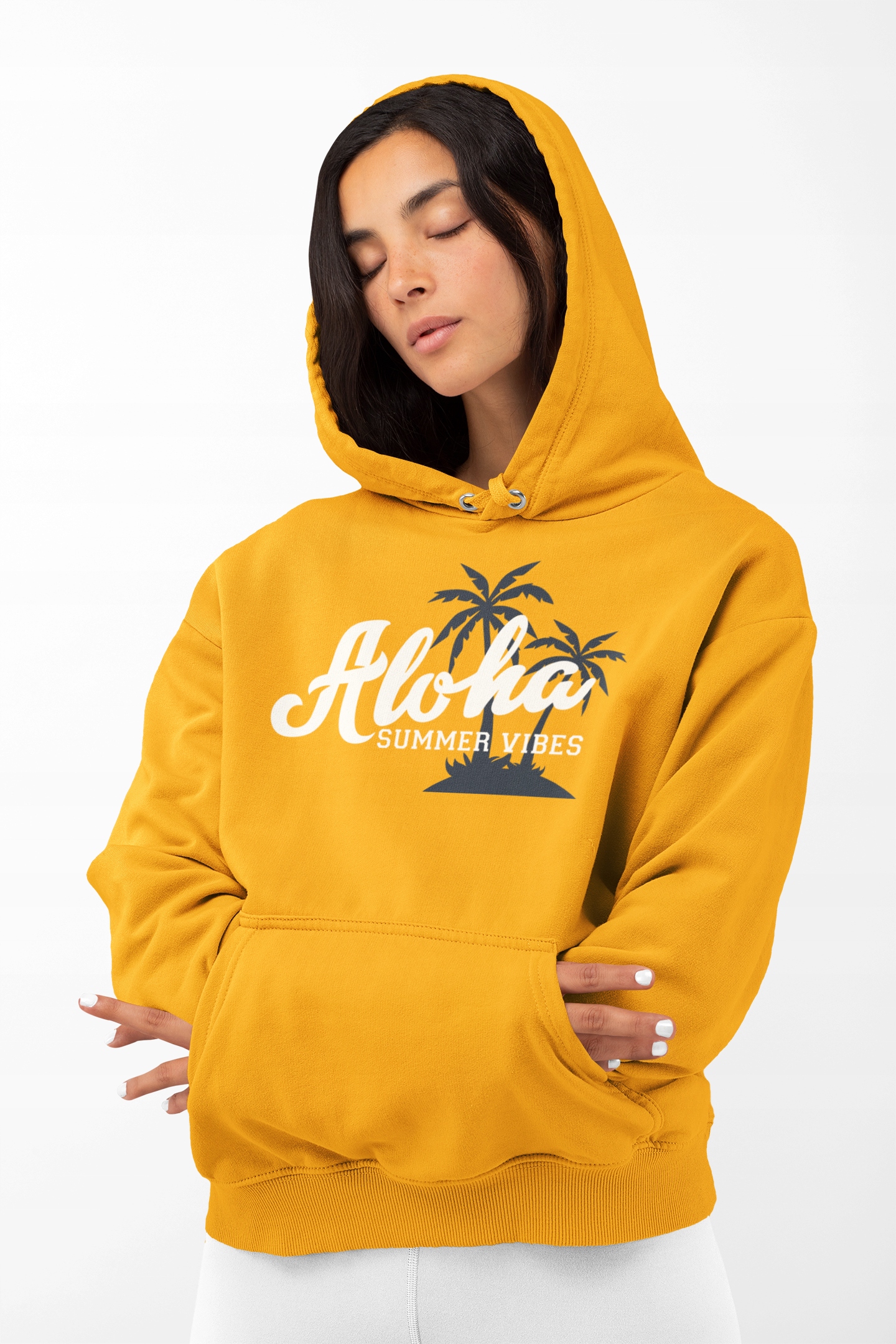 

Damska żółta, Słoneczna Bluza Aloha Wakacje