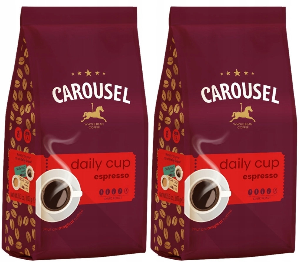 Levně Carousel Daily Cup Espresso káva káva 2x1 kg