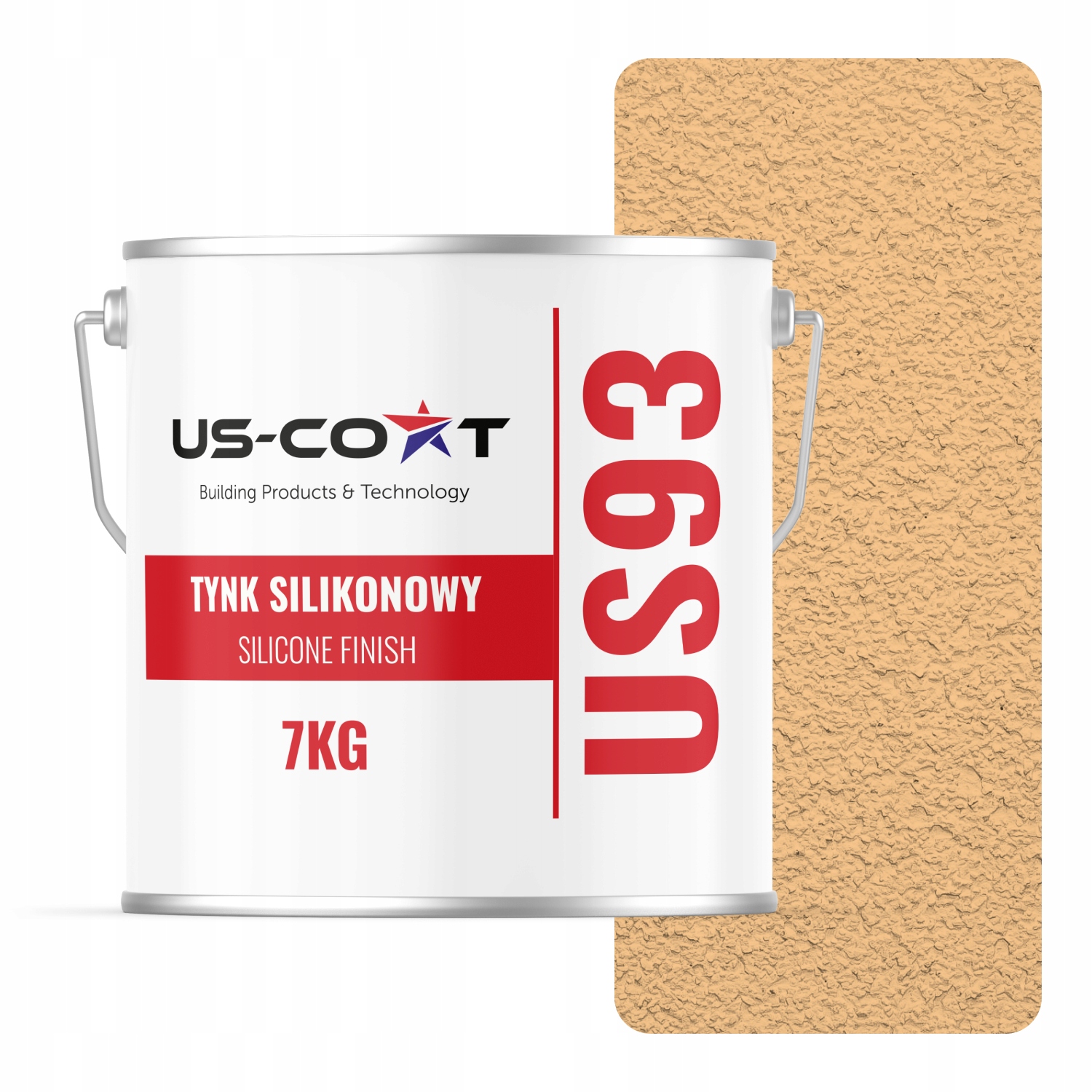 Silikonová Omítka Barva Oranžová Světlá F764 7 Kg Beránek Granulace 3.0 mm