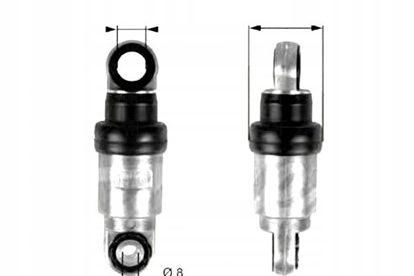 SPRĘŻYNA PASKA WIELOROWKOWEGO - TŁUMIK DRGAŃ BMW 3 Producent części Gates