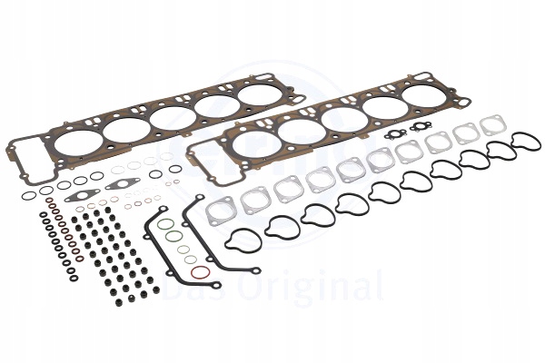 KOMPLETNY ZESTAW USZCZELEK SILNIKA GÓRA BMW 5 E60 5 E61 6 E63 6 E64 Producent części Elring