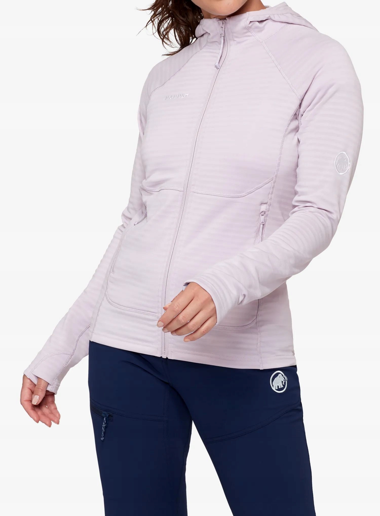 Bluza trekkingowa damska Mammut Taiss ML Hooded Jacket alpine calamint S