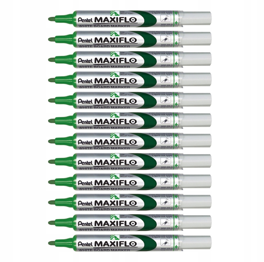 

Pentel Maxiflo Marker do tablic zielony okrągły