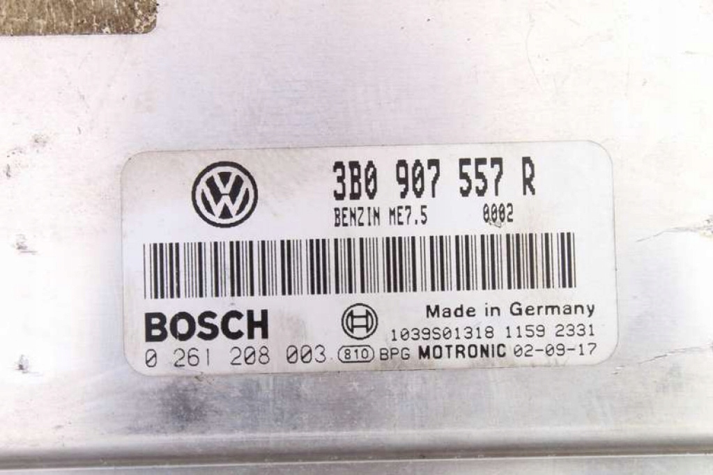 computer control unit of the engine 3B0907557R VW PASSAT B5 2.0 20V 131 KM 00-05