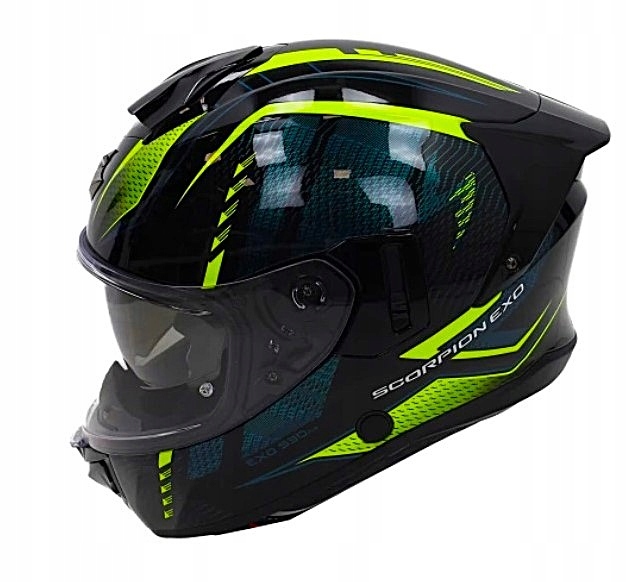 Integrálna prilba Scorpion EXO-530 Air Theras čierna neon yellow veľkosť XL