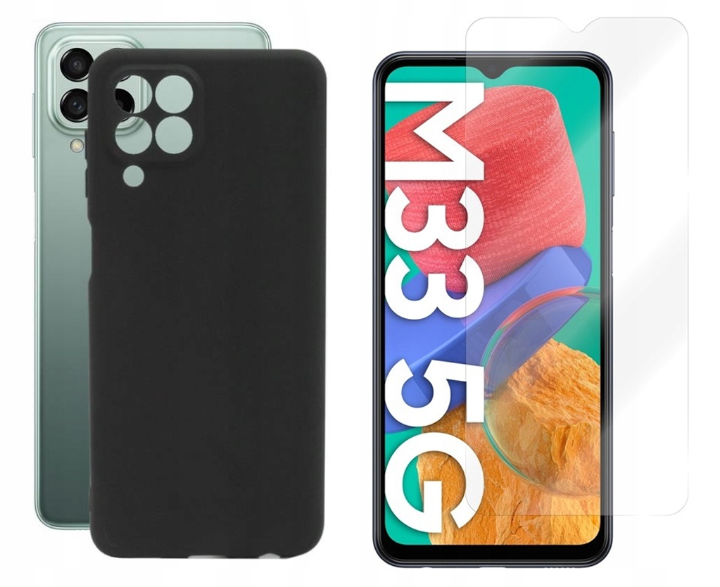 

Etui Jelly Case Matt do Galaxy M33 5G czarn +szkło