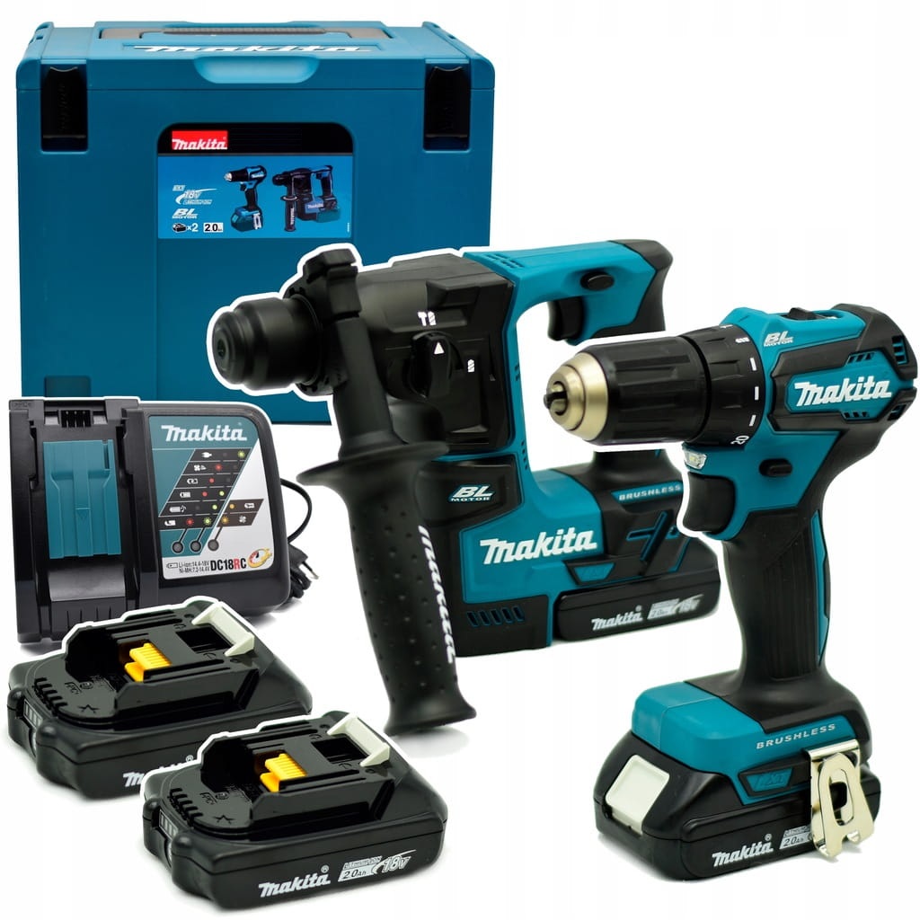 Makita DLX2454AJ Zestaw Combo DHR171 DDF487 18V Lxt 2x2Ah