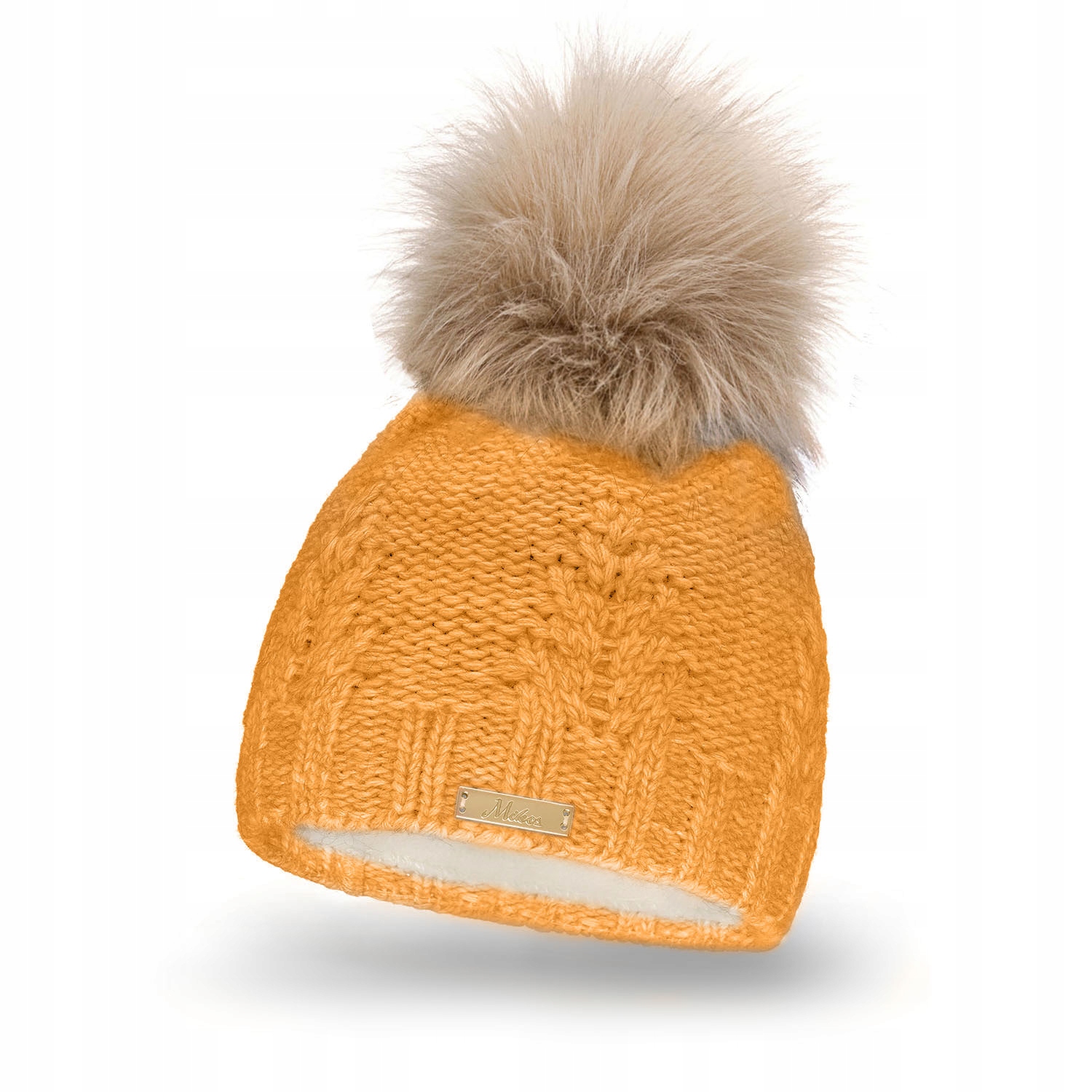 

Mikos ciepła czapka klasyczna z dużym pomponem 688