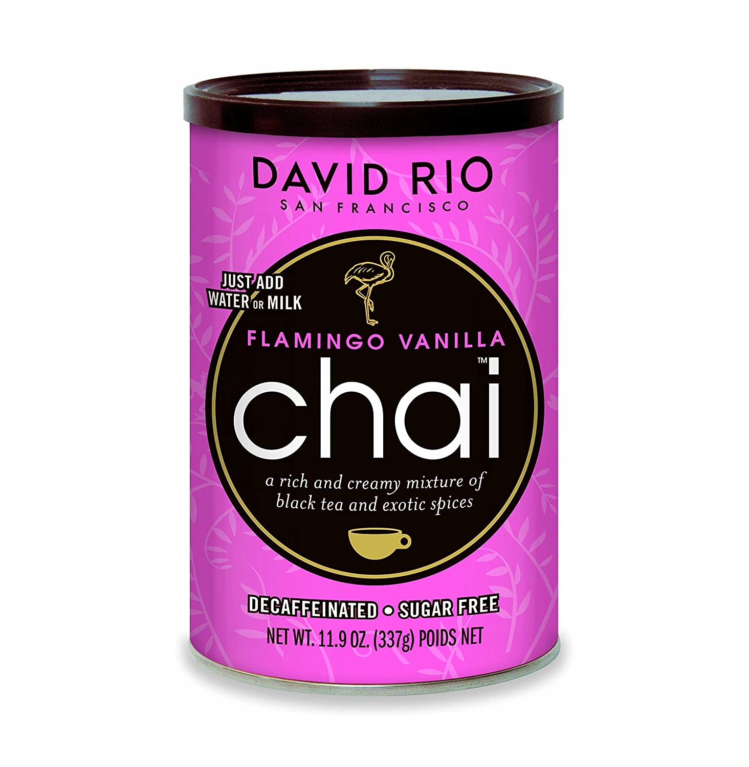 Čaj Chai instantní v prášku, nápoj David Rio Flamingo Vanilla 337 g