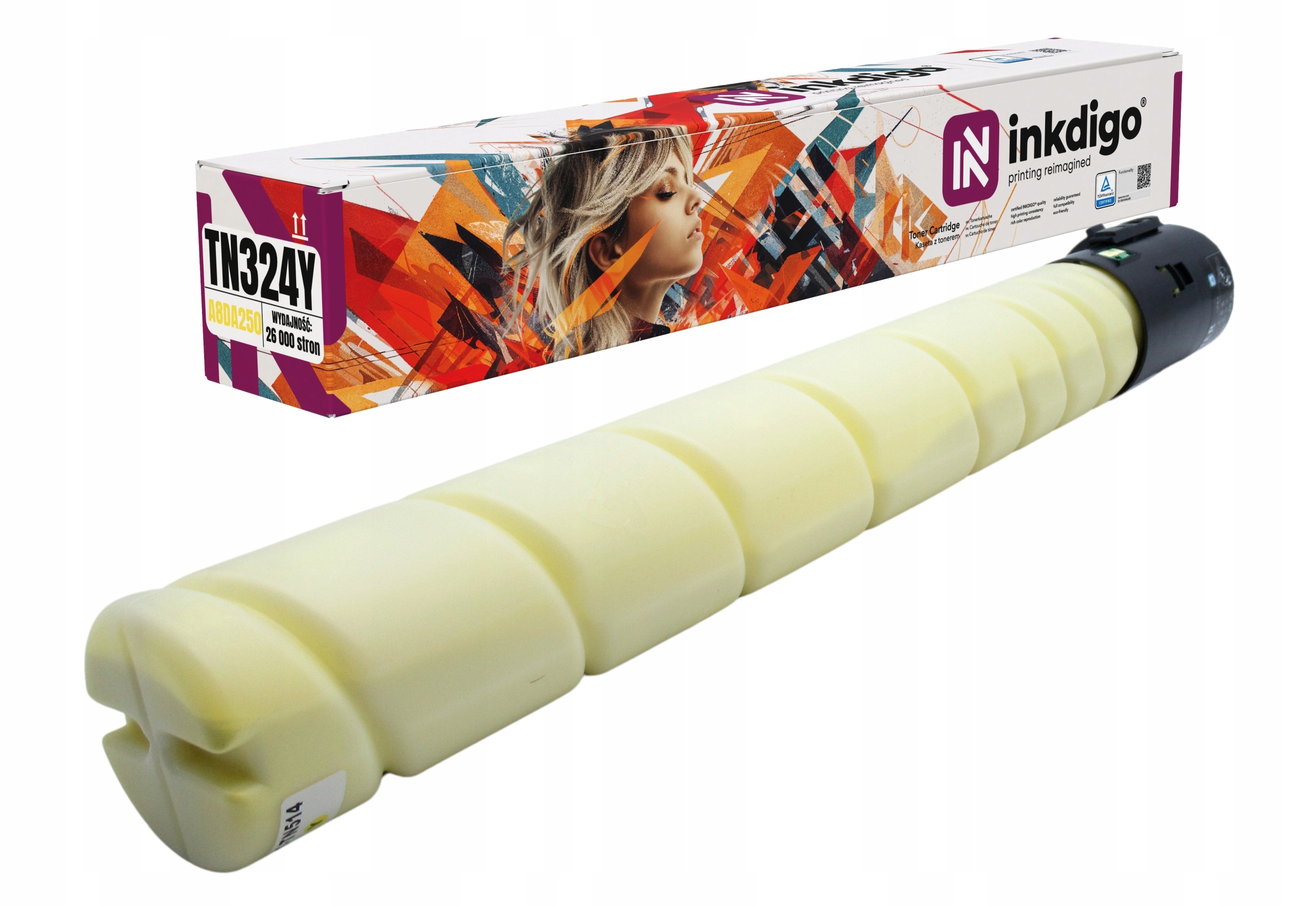 Toner TN324Y Yellow Minolta Bizhub C258 C308 C368