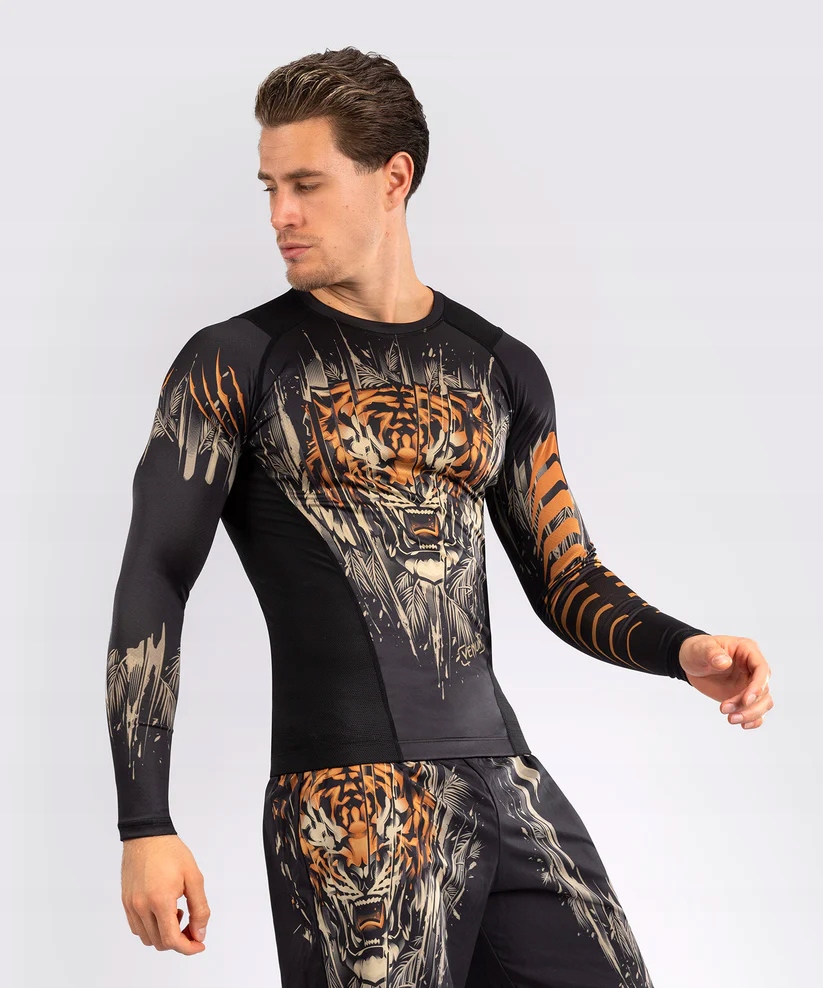 Venum Rashguard dlouhý rukáv Tiger Long Sleeve Black XL