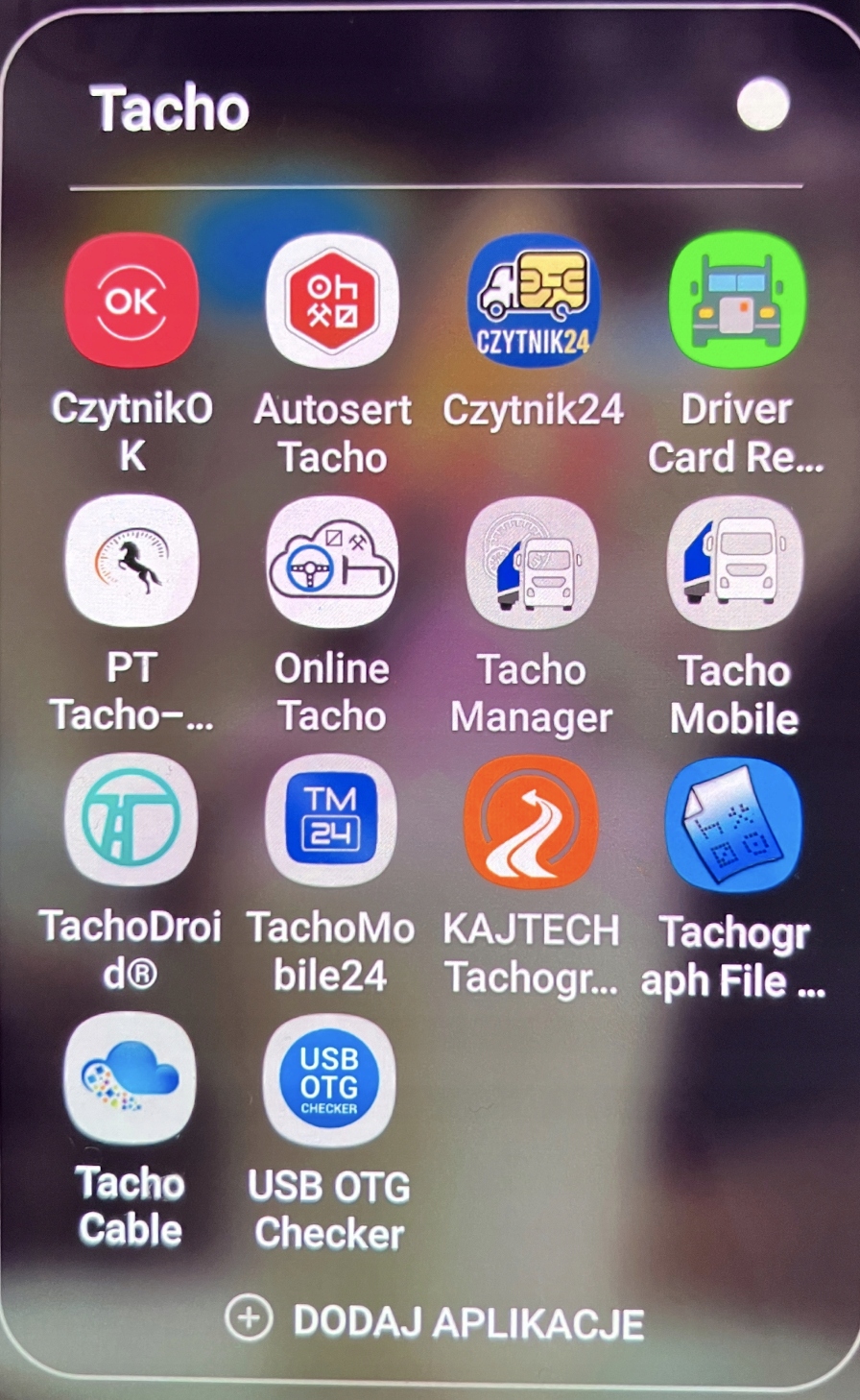 Czytnik Kart Kierowców | USB-A | Adapter | Kabel 2 w 1 | USB-C | Micro-USB Zasilanie sieciowe