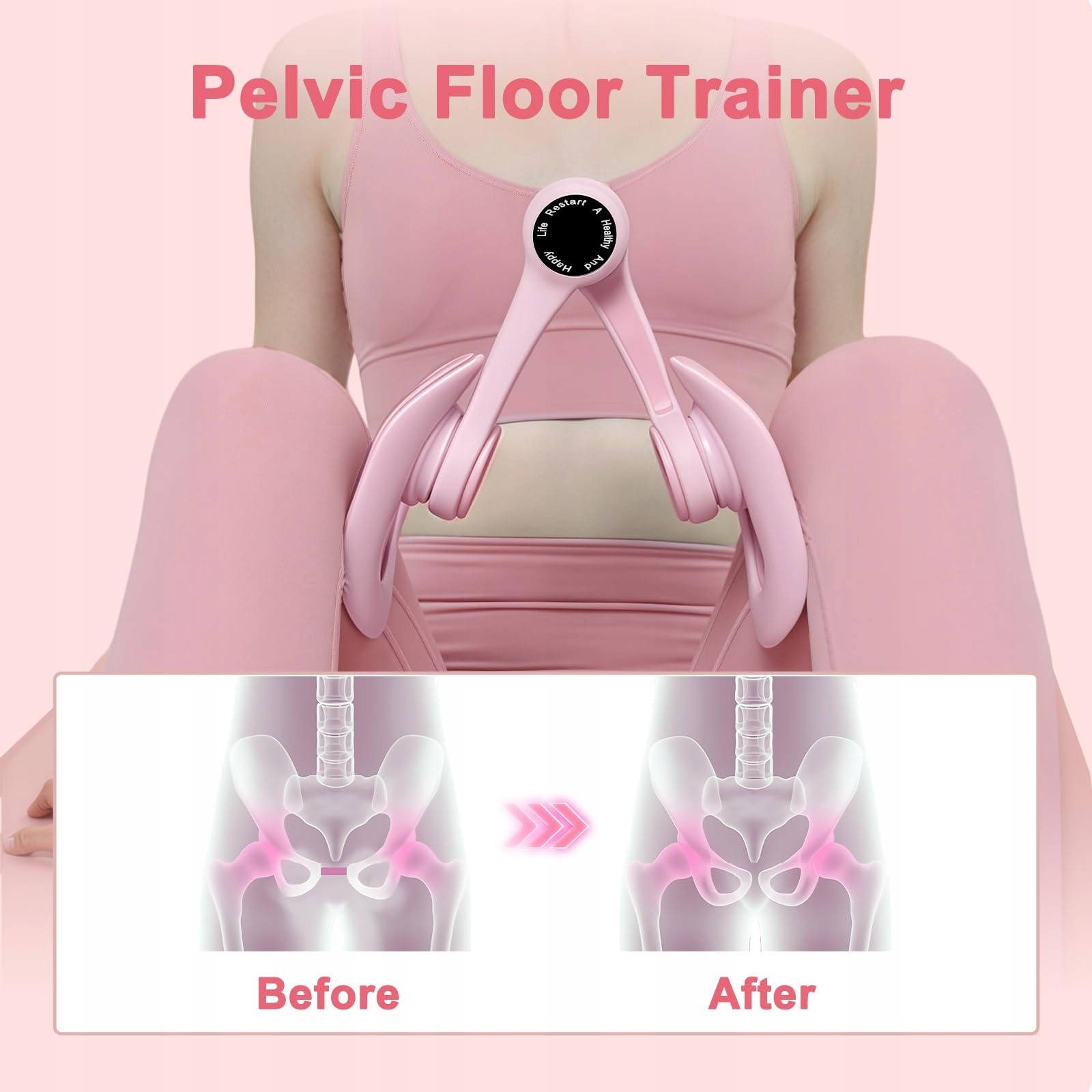 FLINTRONIC Trener Uda 360° Trener Mięśni Kegla Zestaw z Gumą Oporową — miniatura 7