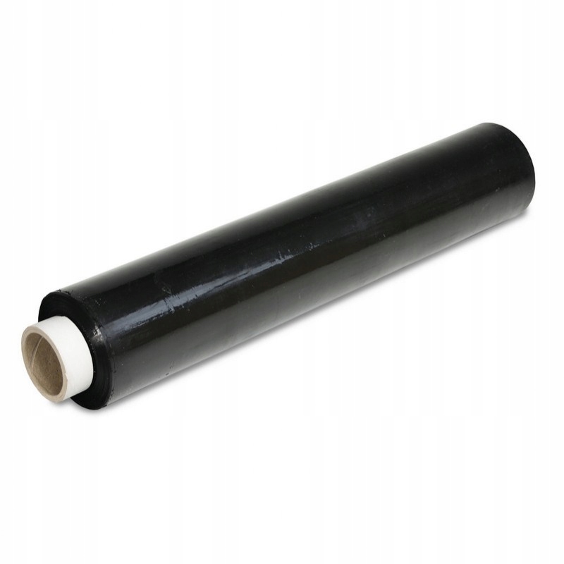 

Folia stretch czarna 23 mikrony 2,5kg 50cm