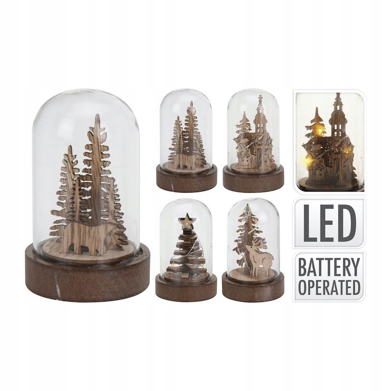 

Choinka pod kopułą Led Boże Narodzenie Xmas stroik