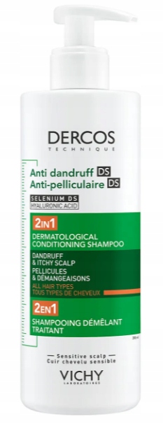 Vichy Dercos Ds Anti Dandruff Szampon przeciwłupieżowy z odżywką 2w1 390 ml