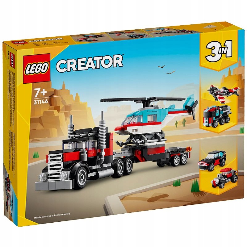 Lego Creator Kamion S Plošinou A Vrtulníkem 31146