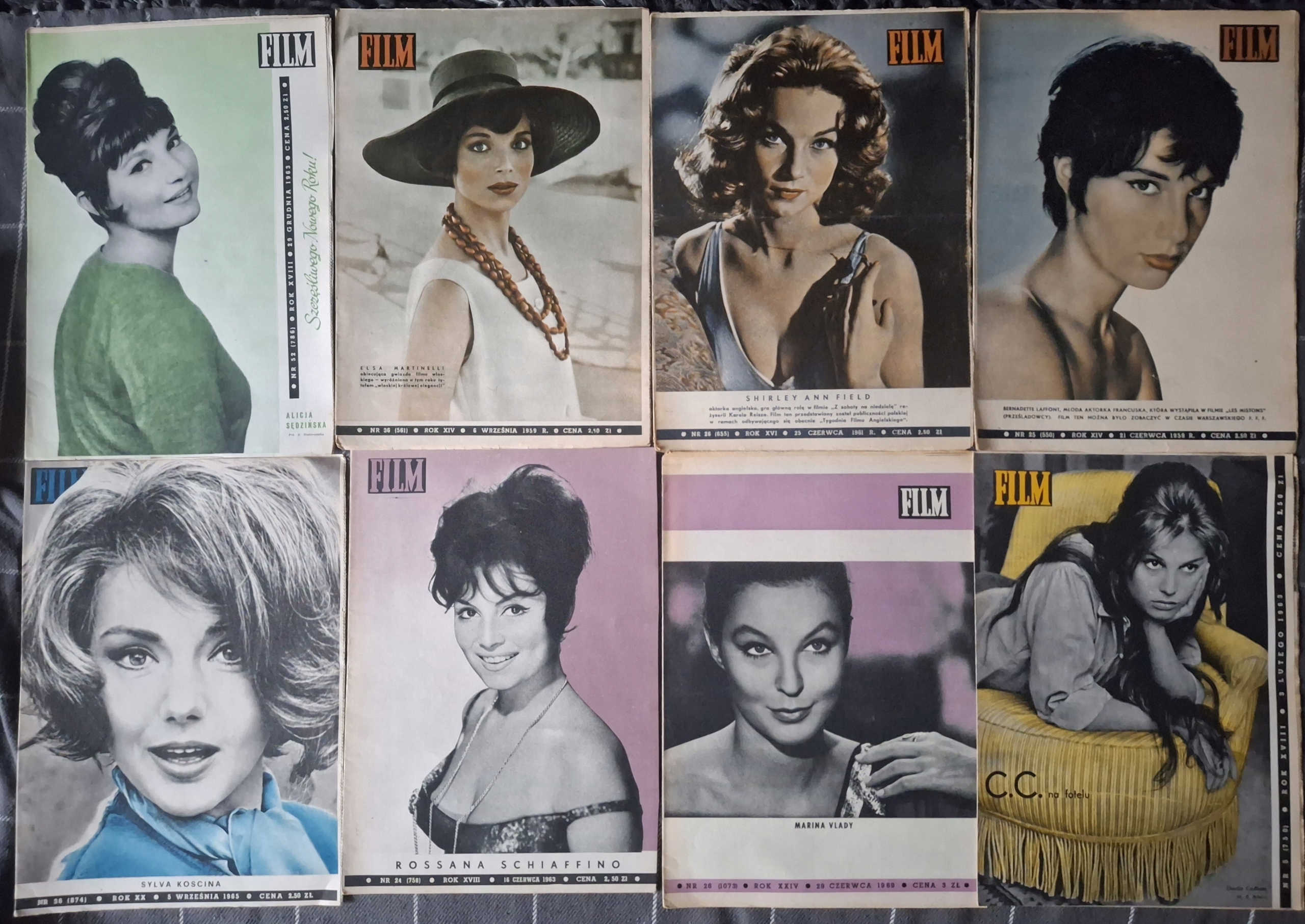 FILM - ZESTAW 16 NUMERÓW LATA 50,60-TE