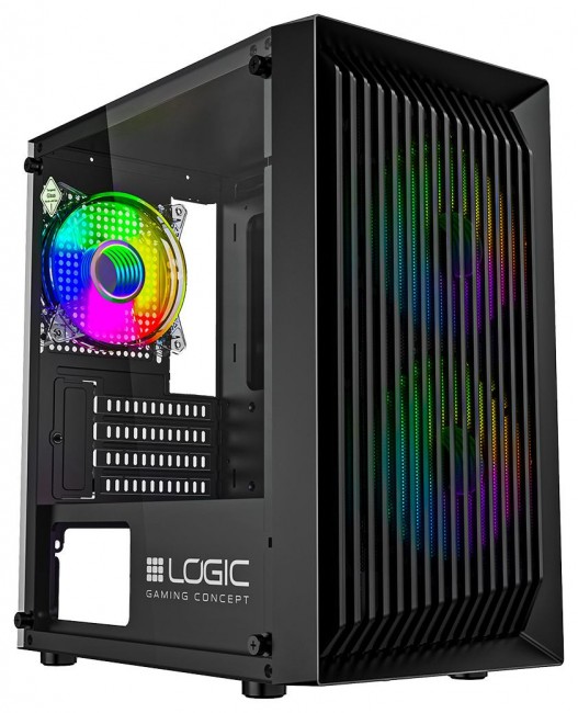 Obudowa Logic Atos Argb Mini Usb 3.0 Black 3x Fan 120mm Argb Szkło