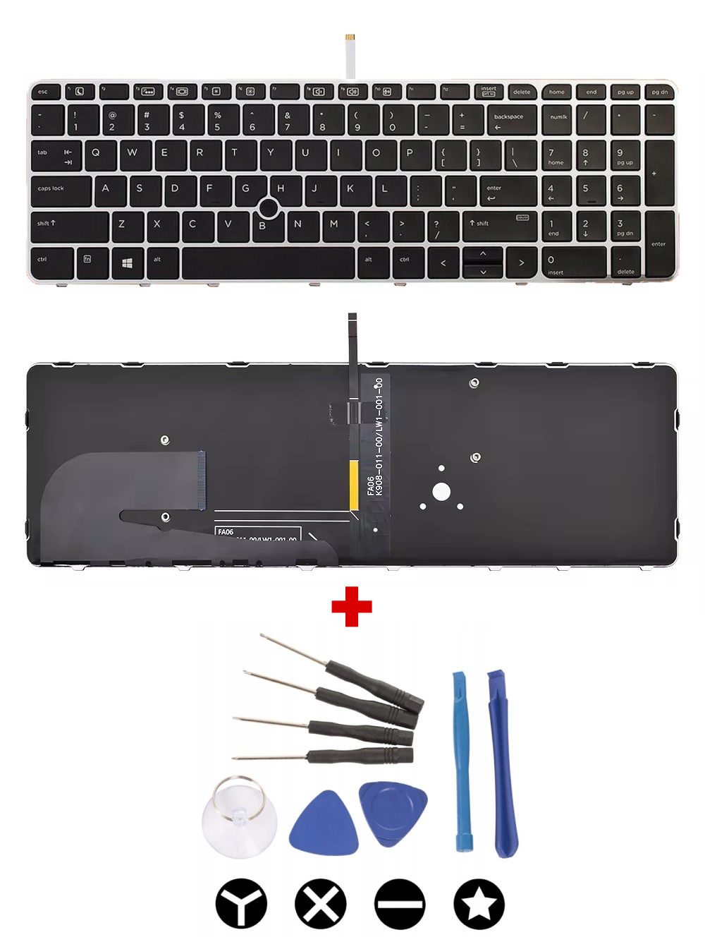 Nová klávesnice pro Hp EliteBook 755 G3 755 G4 850 G3 850 G4 Zbook 15U G3