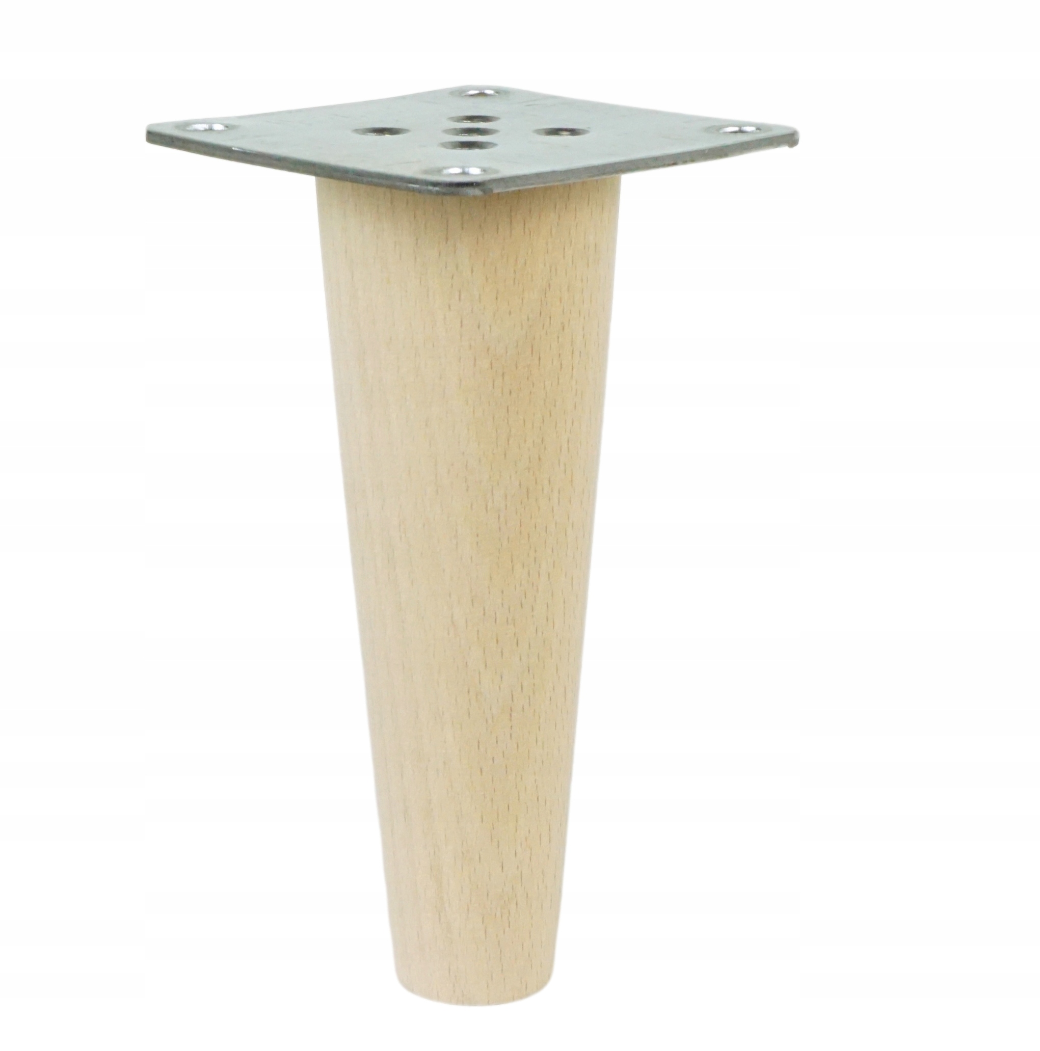 

Noga drewniana buk stożek 13 cm blachy montażowe