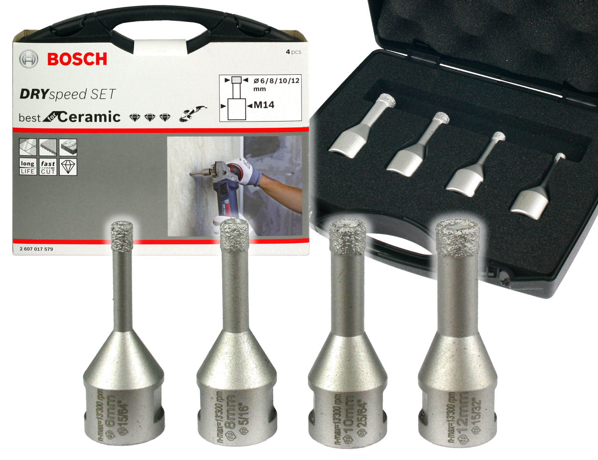 

Bosch 4 x Wiertło Diamentowe do gresu i ceramiki