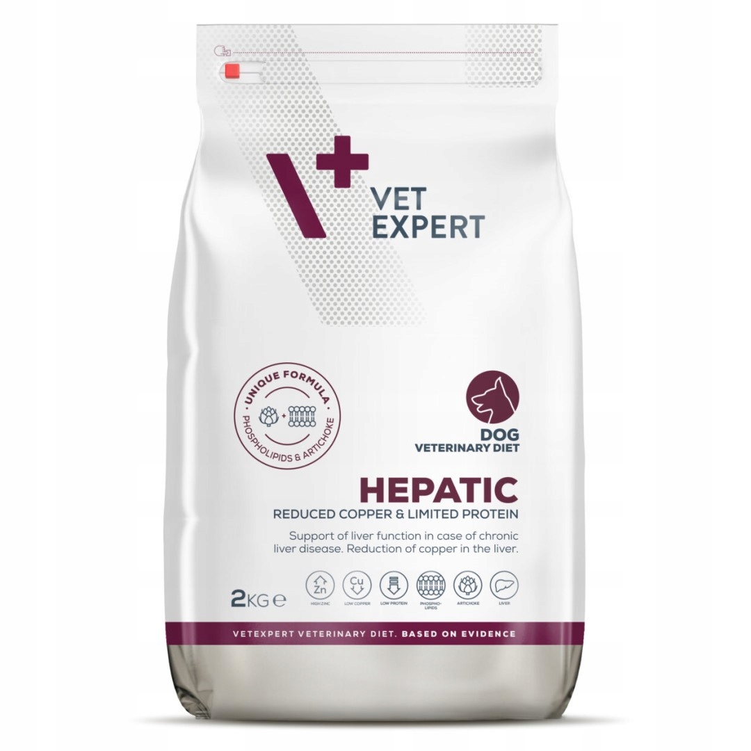Vet Expert Hepatic 2kg Suché Krmivo s drůbežím masem pro psa Játra