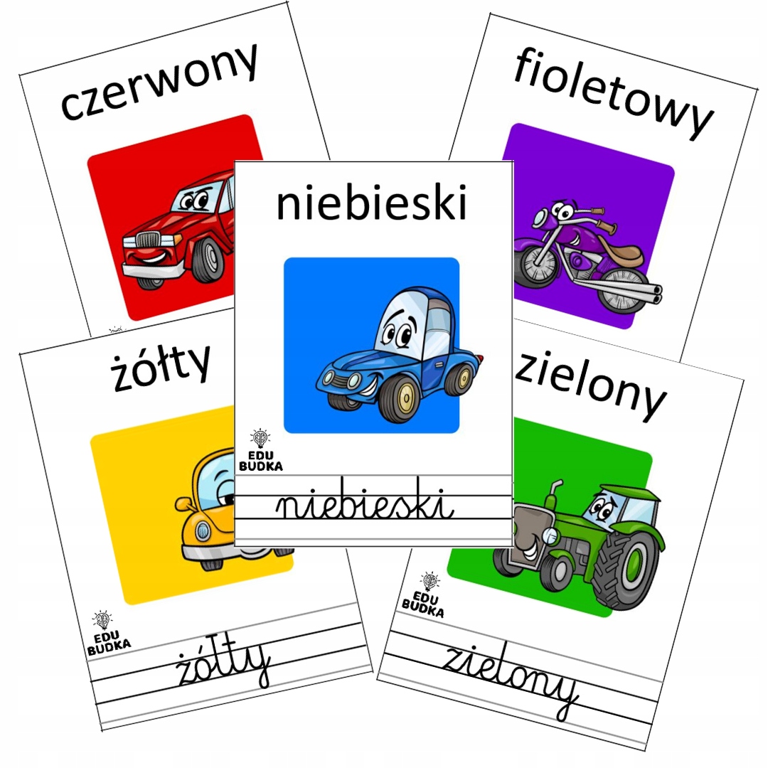 

Karty Obrazkowe Kolory| fiszki 11 szt