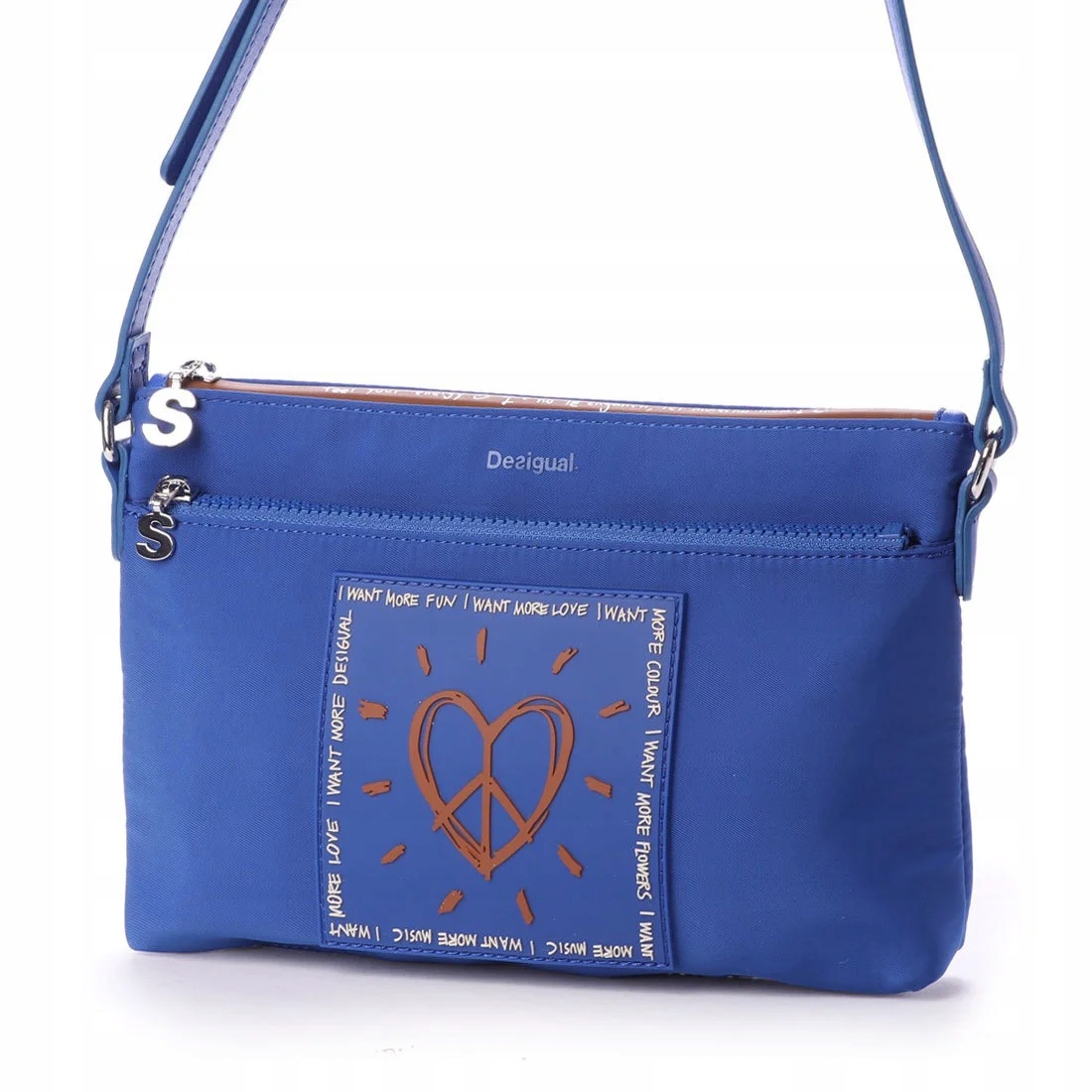 

Desigual Rep Colors Durban niebieska Listonoszka