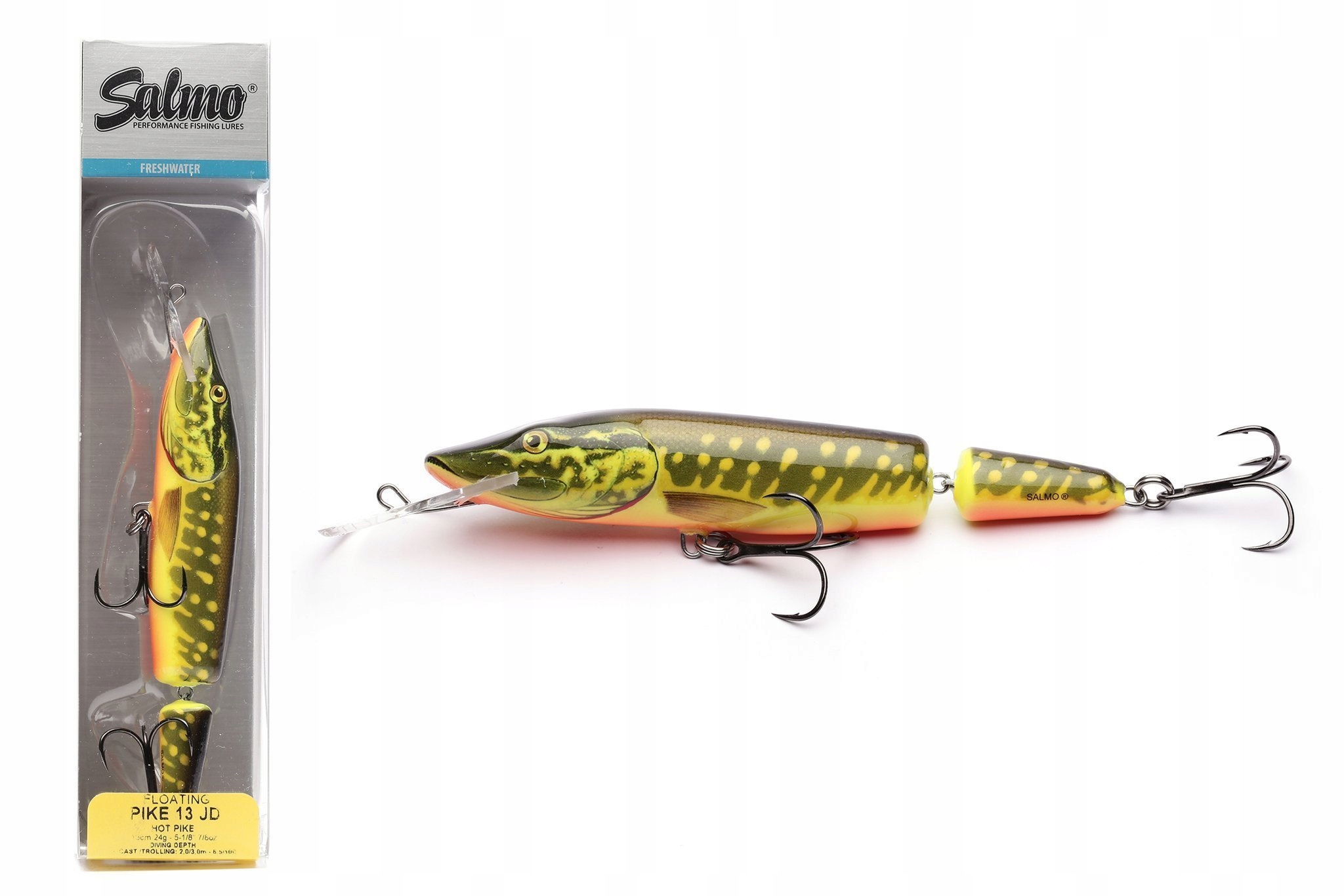 Wobler Salmo Pike Jointed Deep F 13cm QPE001