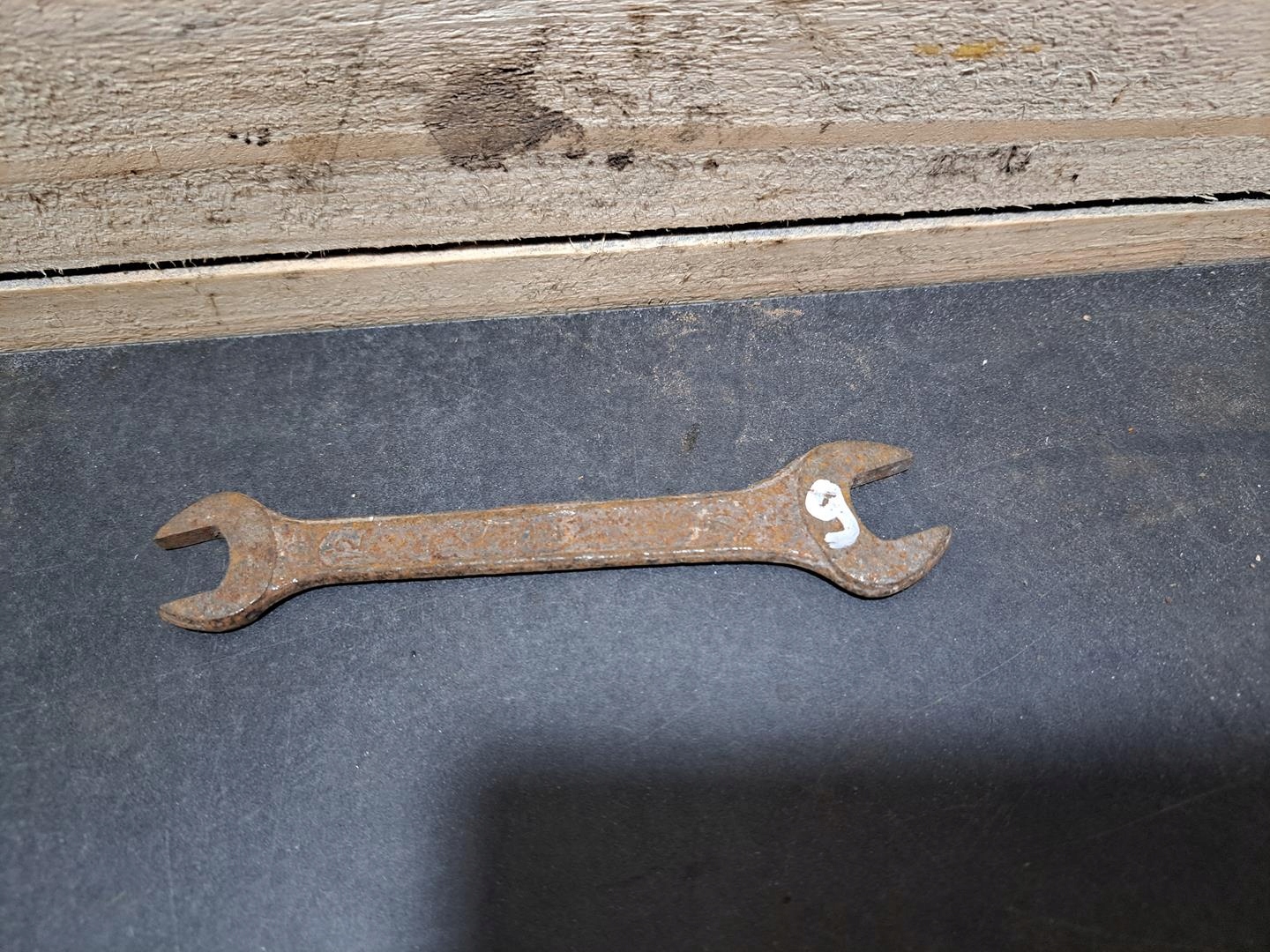 STARY ZABYTKOWY KLUCZ PŁASKI DROP FORGED 12 - 14 PRL OKAZJA SOLIDNY