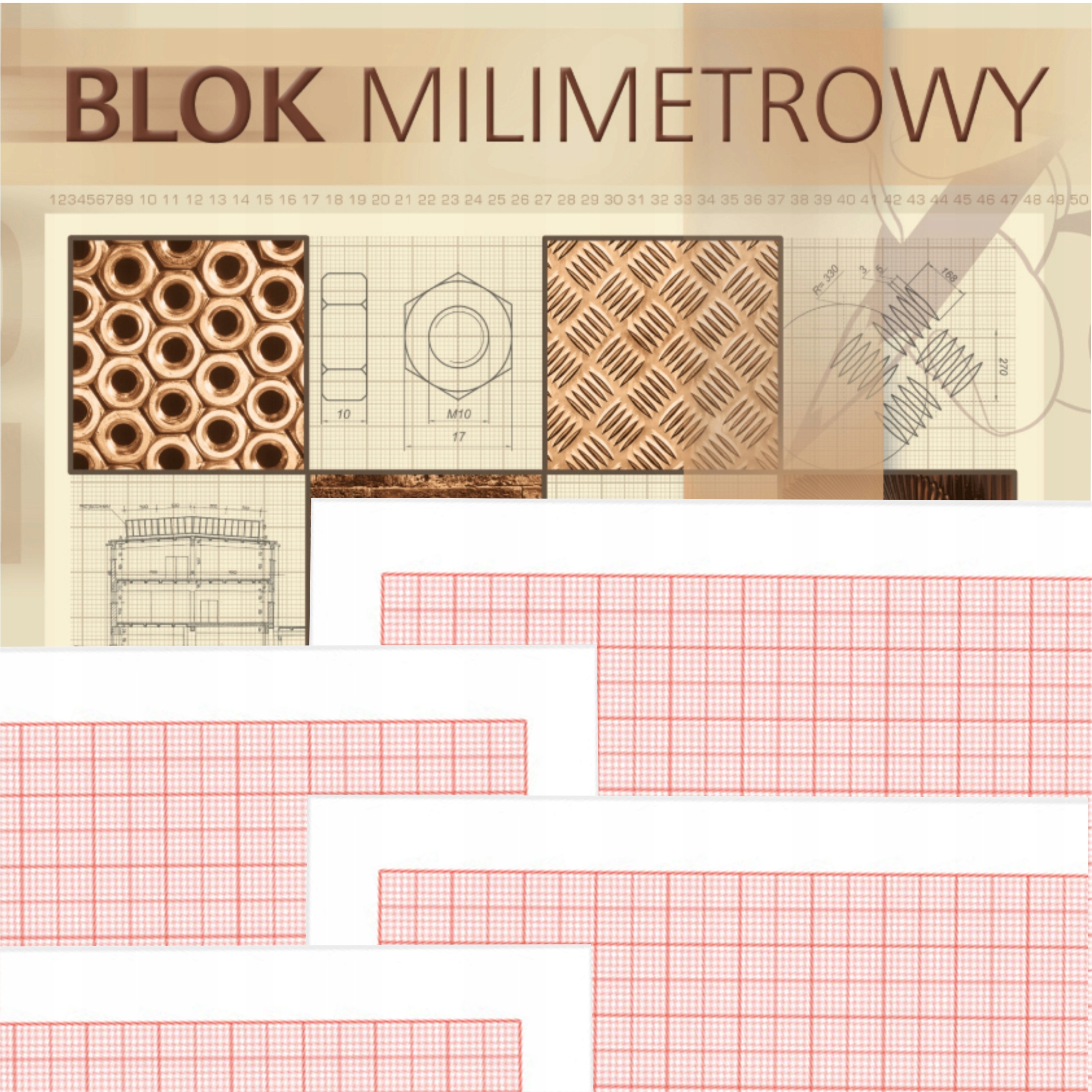

Blok milimetrowy Kreska A4 20 kartek 297x210 mm