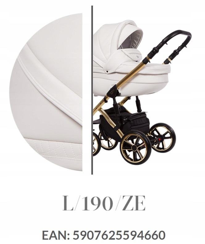 biały wózek Baby Merc Faster Style Limited 2w1