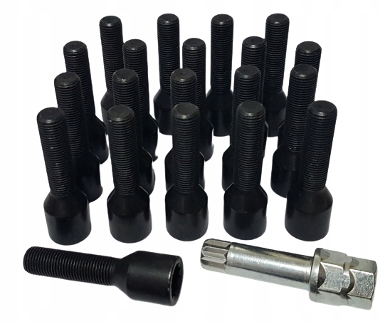 Болти Fiat 12x1, 25x42 конус torx чорний 20 EU