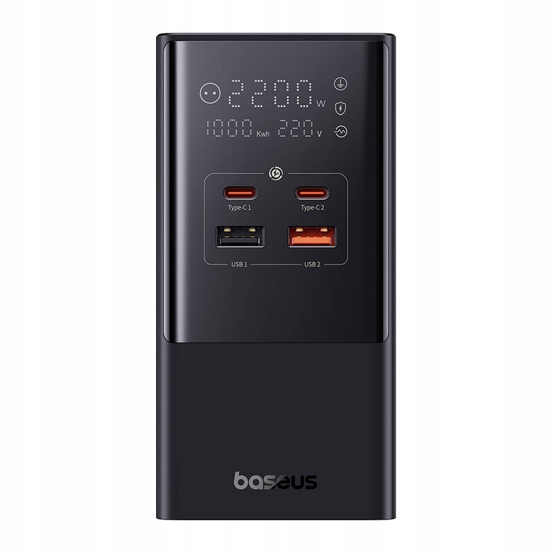Nabíjacia stanica Baseus PowerCombo Tower 100W Eu čierna