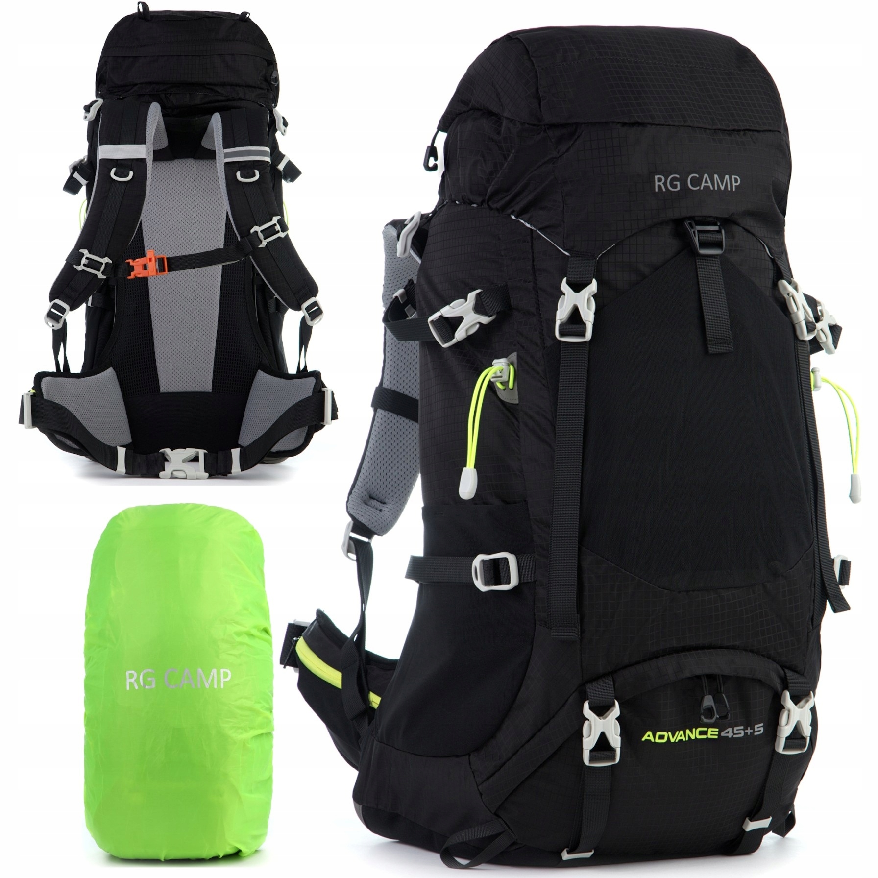 Plecak Turystyczny Duży 50L trekkingowy górski damski męski w góry Rg Camp