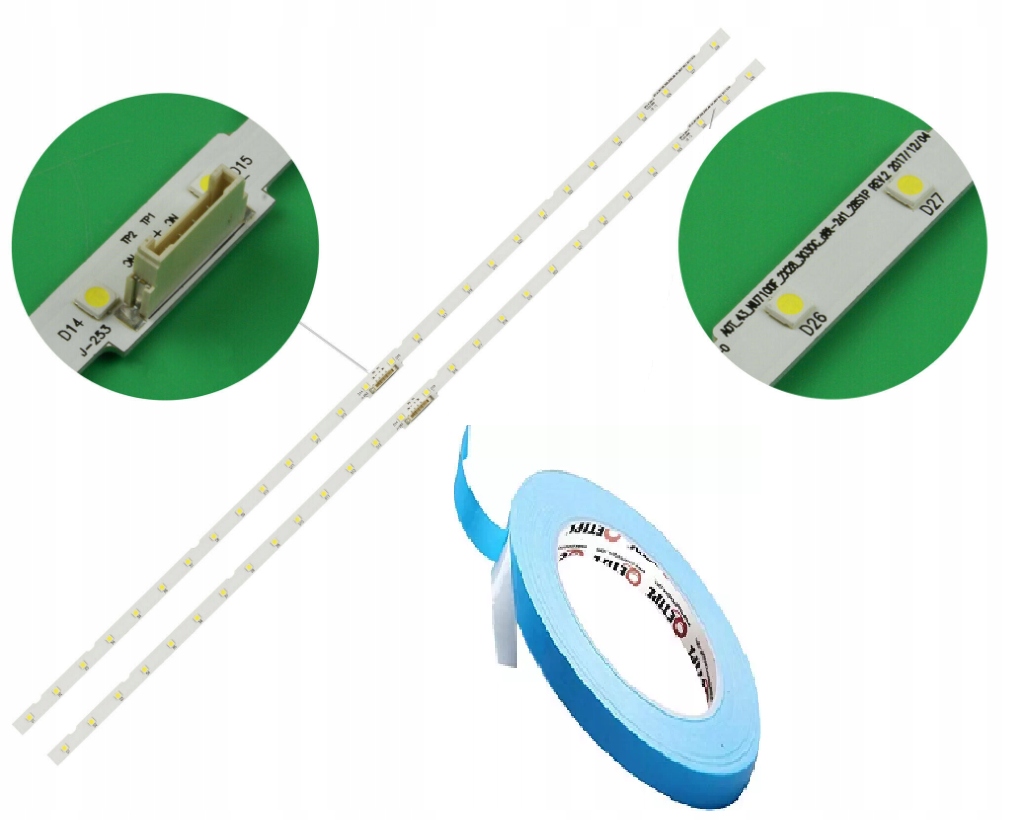#36 Listwy LED aluminium UE43NU7022K UE43NU7092U UE43NU7122K UE43NU7192U