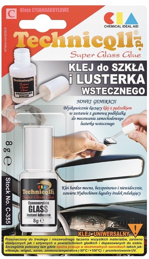 Klej Do Szkła I Lusterka Wstecznego 8G C-355 Technicqll