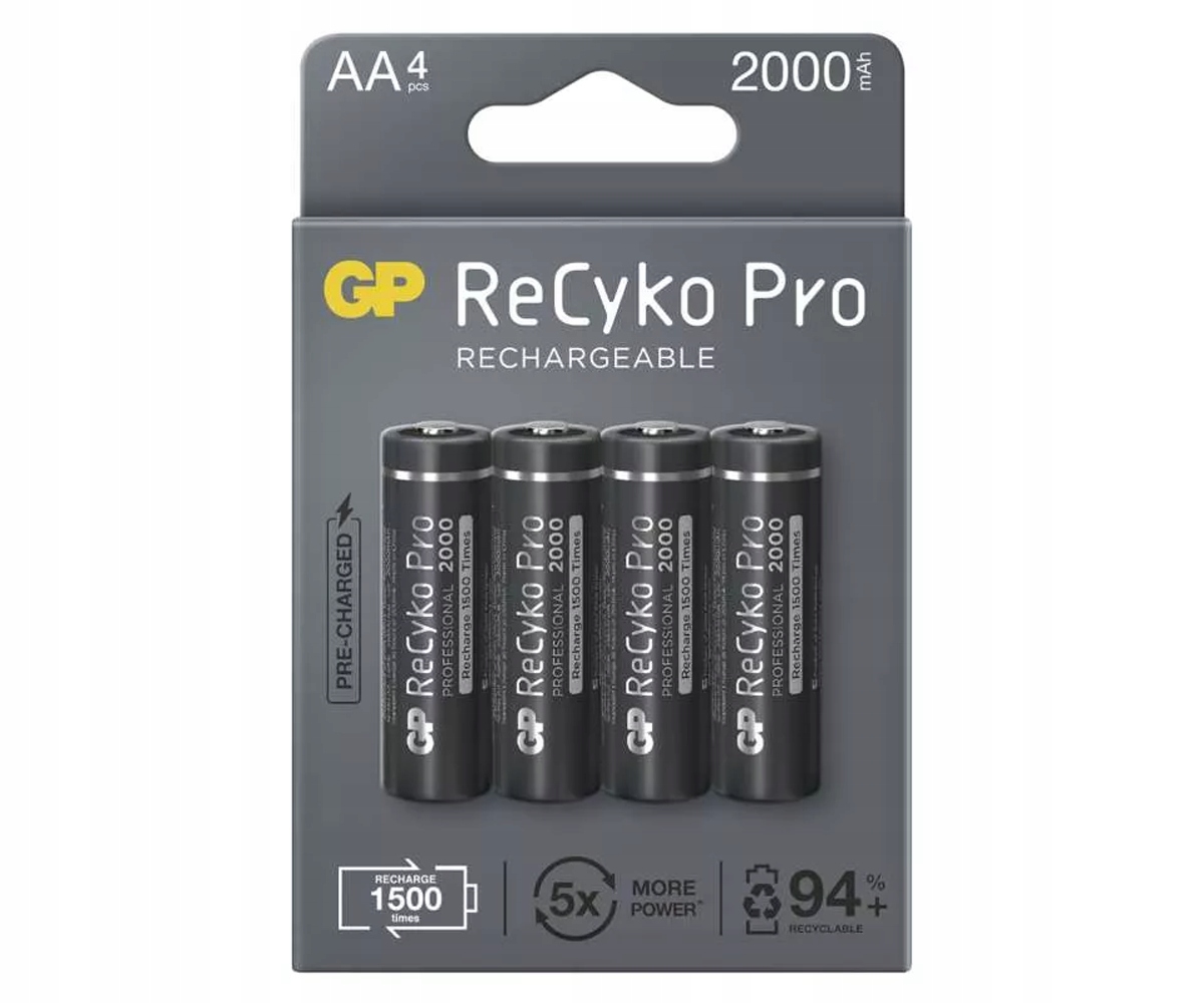 

Gp Recyko+ Pro R6/AA 2100 Series EB4 1,2V Ni-MH