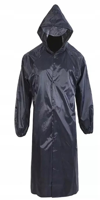 PŁASZCZ PRZECIWDESZCZOWY GRUBY GUMOWY CZARNY Marka inna
